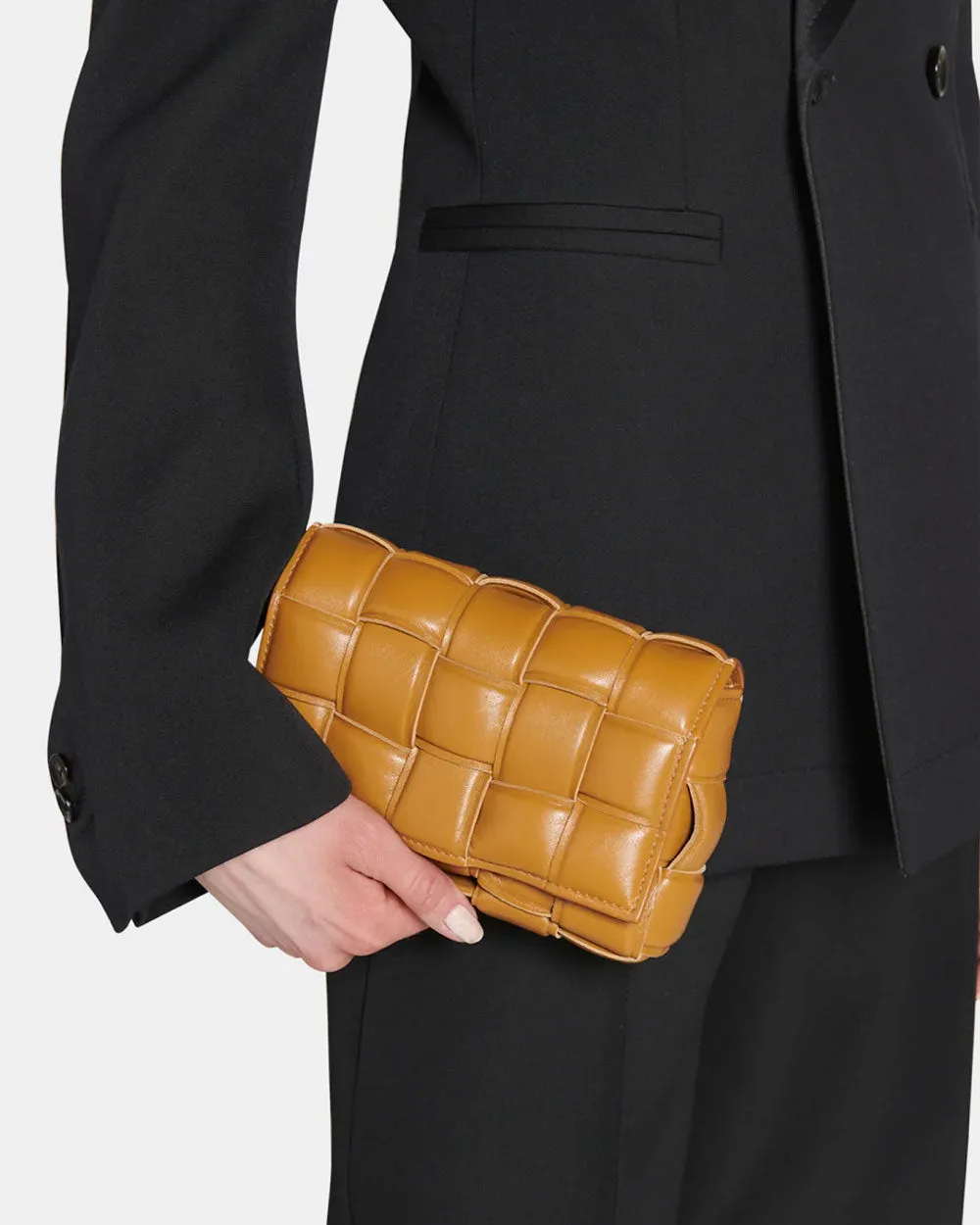 Small Padded Cassette Bag in Camel