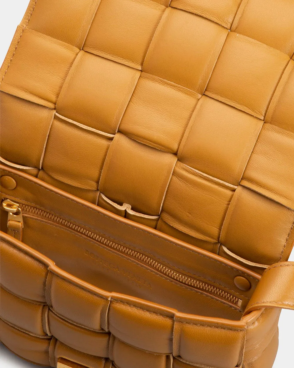 Small Padded Cassette Bag in Camel