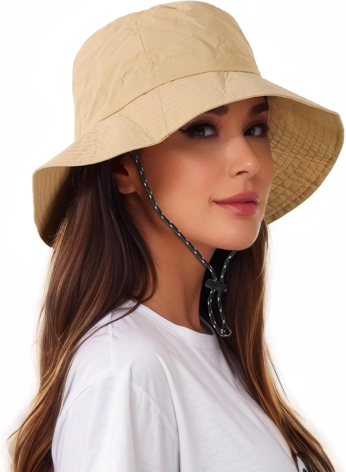 Waterproof Bucket Hat Women - UV Protection Rain Hats Ladies Packable Foldable Fishing Hat