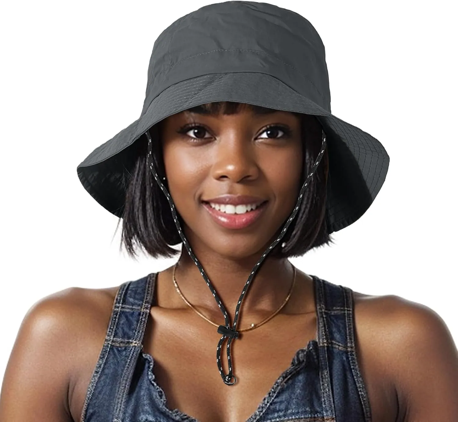 Waterproof Bucket Hat Women - UV Protection Rain Hats Ladies Packable Foldable Fishing Hat