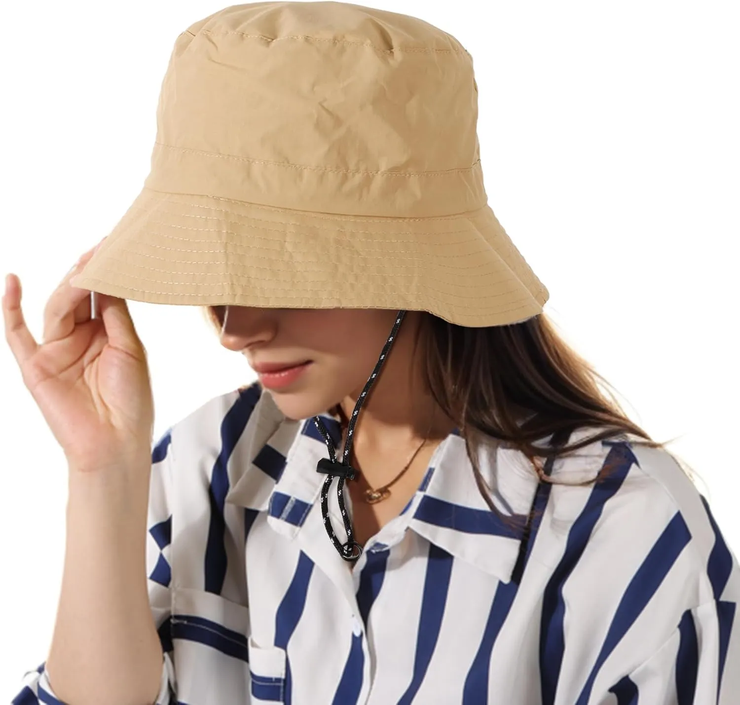 Waterproof Bucket Hat Women - UV Protection Rain Hats Ladies Packable Foldable Fishing Hat