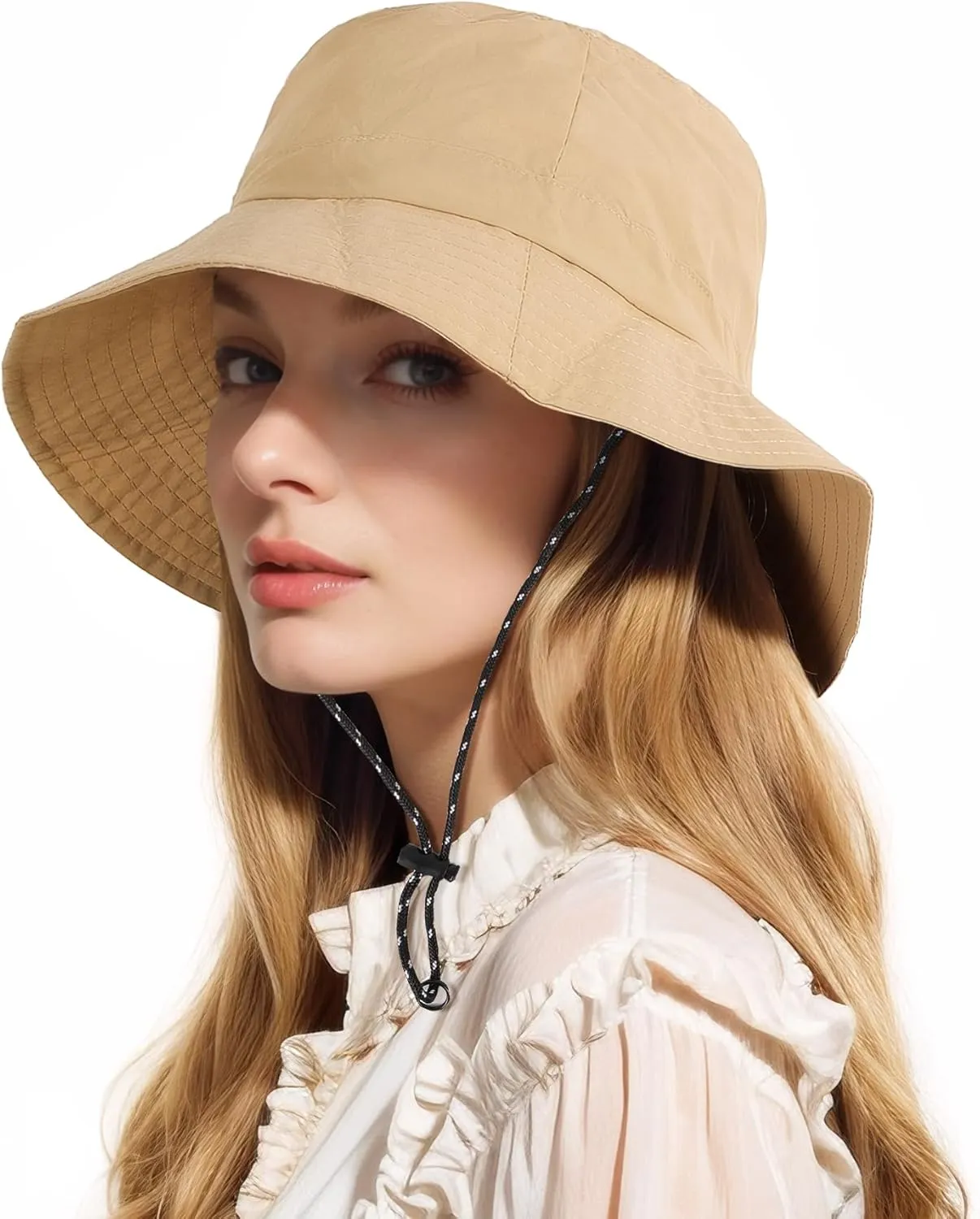 Waterproof Bucket Hat Women - UV Protection Rain Hats Ladies Packable Foldable Fishing Hat